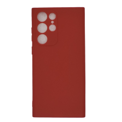 Чехол силиконовый для Samsung Galaxy S22 ultra, красный