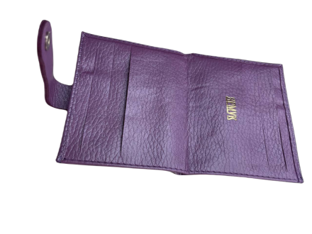 Женский кошелек из натуральной кожи фиолетовый