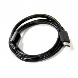 Кабель-адаптер DisplayPort-M на HDMI-M 180 см, черный