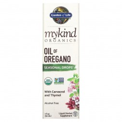 Garden of Life, MyKind Organics, масло орегано дикого органическое, капли, 30 мл