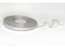 Лента металлизированная 03мм (рулон 100 ярдов) серебро