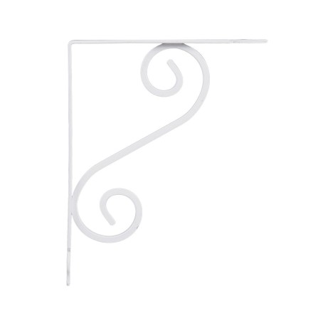Кронштейн металлический Мадрид для полок 29х35см, белый