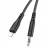 Кабель Hoco UPA18 Lightning на 3.5мм аудио AUX, черный