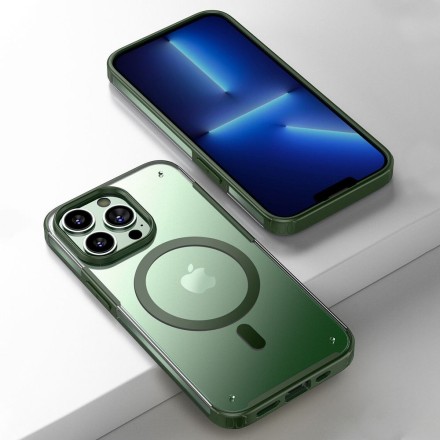 Противоударный чехол для iPhone 14 Pro Max с поддержкой Magsafe, зеленый