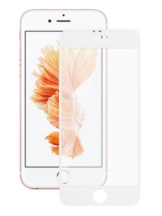 Защитное стекло 3D для iPhone 6/6s, белое