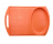 Доска разделочная с лотком(40-28см), оранжевая
