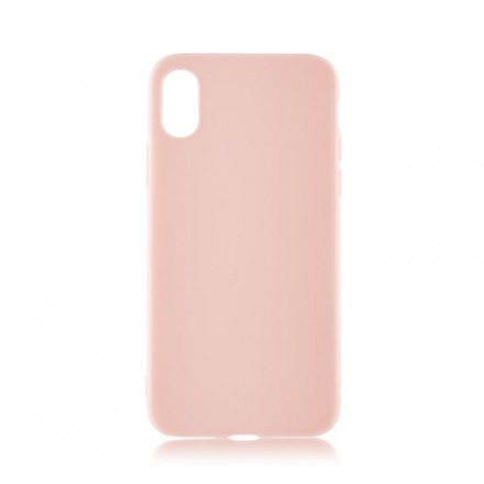 Чехол силиконовый для iPhone X, розовый