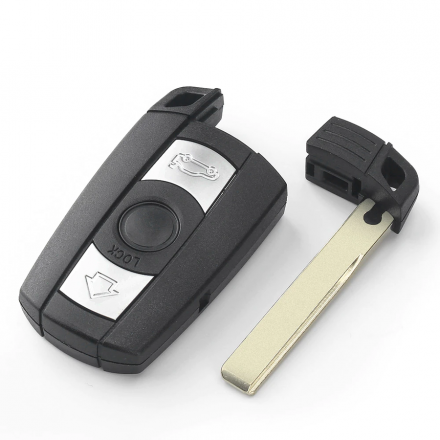 Корпус-накладка для автомобильных ключей с 3 кнопками для BMW 1, 3, 5, 6, E90, E91, E92, E60, E70, E71, E72, E82, E87, E88, E89