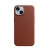Кожаный чехол для iPhone 14 с поддержкой Magsafe, коричневый