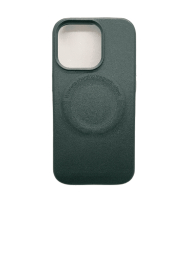 Кожаный чехол для iPhone 13 Pro с поддержкой Magsafe, зеленый