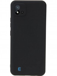 Чехол силиконовый с защитой камеры для Realme C11, черный