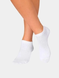 Женские короткие носки из хлопка, 1 пара (36-41), белые