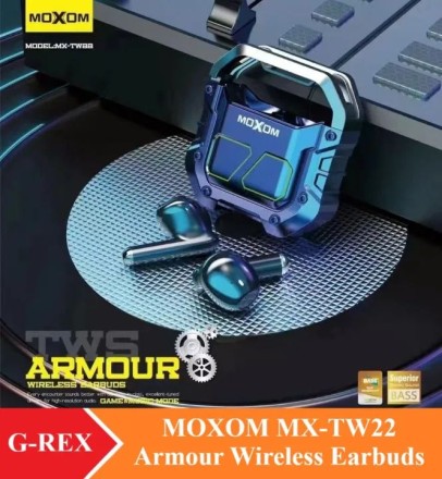 Беспроводные наушники Moxom MX-TW22 красные