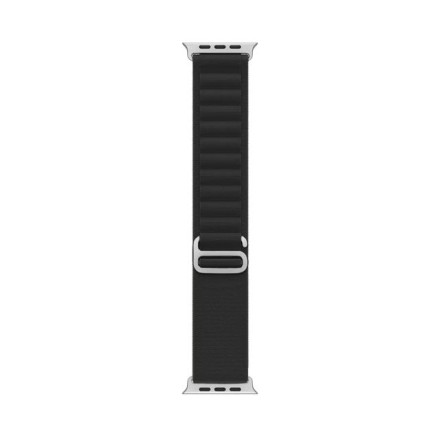 Ремешок нейлоновый для Apple Watch series 42 44 45 49 Ultra черный
