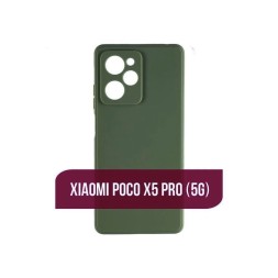 Чехол силиконовый для Xiaomi Poco X5 Pro, оливковый