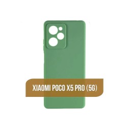 Чехол силиконовый для Xiaomi Poco X5 Pro, зеленый