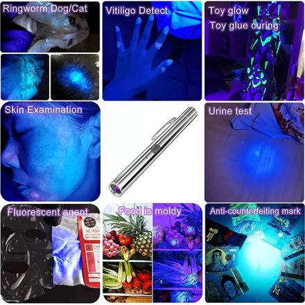 Ультрафиолетовый фонарик для проверки денег и загрязнений