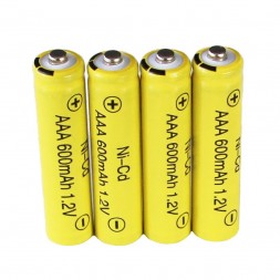 Аккумуляторная батарея перезаряжаемая мизинчиковые Ni-Cd AAA 1.2v 600mah 4 шт