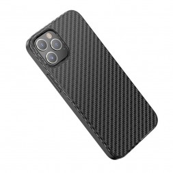 Чехол с имитацией карбона для iPhone 12 Pro Max, черный
