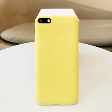 Чехол силиконовый для Huawei Y5 2018, желтый