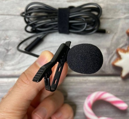 Микрофон петличный для iPhone/iPad Earldom ET-E40, черный