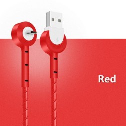 Дата кабель Micro USB L образный, красный