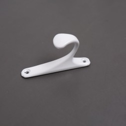 Настенный крючок металлический для одежды, белый- 2шт