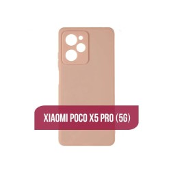 Чехол силиконовый для Xiaomi Poco X5 Pro, пыльная роза