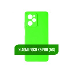 Чехол силиконовый для Xiaomi Poco X5 Pro, салатовый