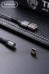 Магнитный кабель TRANYOO S9-I Lightning 5A для iPhone, черный