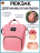 Вместительный модный рюкзак для мам, розовый