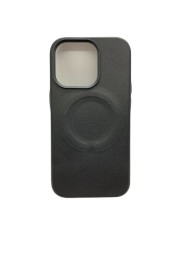 Кожаный чехол для iPhone 13 Pro Max с поддержкой Magsafe, черный