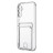 Чехол силиконовый с кармашком для Samsung Galaxy A04s, прозрачный