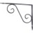 Кронштейн декоративный для полок 190х140х30 мм, темно-серый
