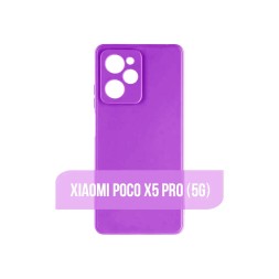Чехол силиконовый для Xiaomi Poco X5 Pro, сиреневый