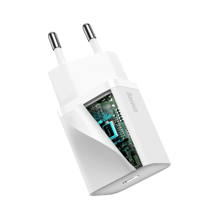Зарядное устройство Baseus Super Si Quick Charger 1C 20W EU - белое (CCSUP-B02)