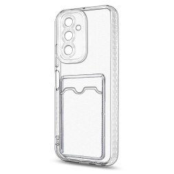 Чехол силиконовый с кармашком для Samsung Galaxy A24, прозрачный