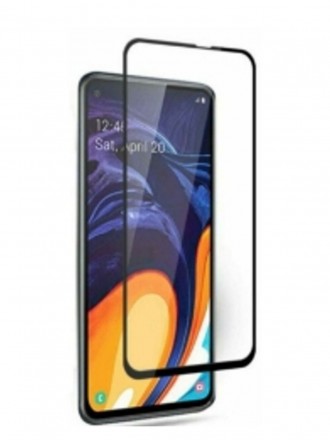 Защитное стекло Full Glue для Samsung Galaxy M51 на полный экран, чёрное