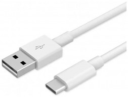 Кабель USB Type-C, 1 метр, белый - 3 штуки в комплекте