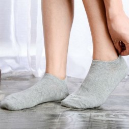 Мужские повседневные носки из хлопка и эластана, 1 пара (41-47), серые