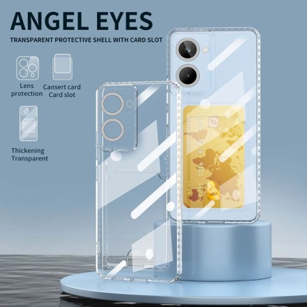 Чехол силиконовый с кармашком для Realme 10 4G, прозрачный
