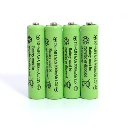 Аккумуляторная батарея перезаряжаемая мизинчиковые Ni-MH AAA 1.2v 1000 (~500) mah 4 шт