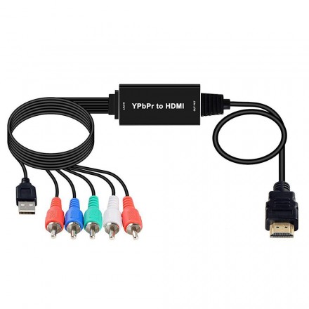 Кабель конвертер HDMI на YPBPR (rgb)+R/L 4K, 180 см