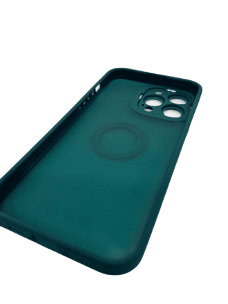 Чехол для iPhone 14 Pro Max с защитой камеры, нескользящий с поддержкой Magsafe, зеленый