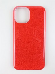 Чехол силиконовый с блестками для iPhone 11 Pro, красный