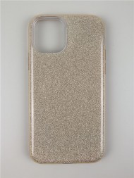 Чехол силиконовый с блестками для iPhone 11 Pro, золотой