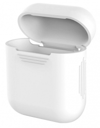 Силиконовый чехол для Apple AirPods, белый