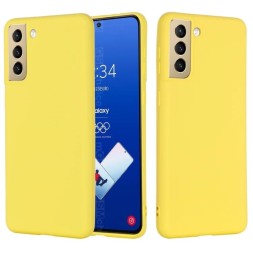 Чехол силиконовый для Samsung Galaxy S21, желтый