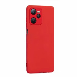 Чехол силиконовый для Realme C35, вишневый-красный