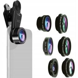 Объектив линзы камеры 7в1 для смартфонов  iPhone/Android/iPad